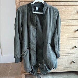 H&M hunter green Bomber Jacket